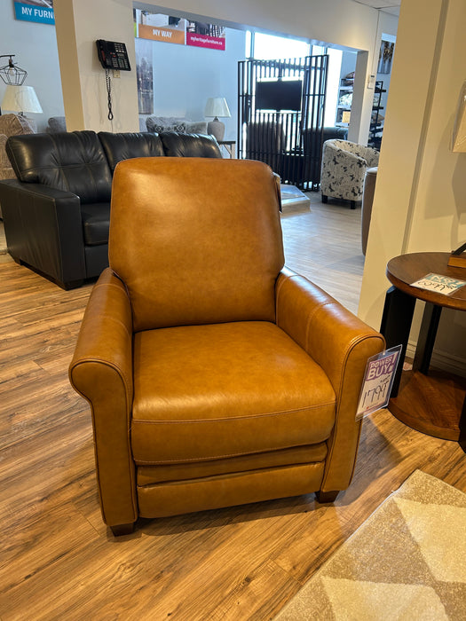 100% Leather Pushback Chair