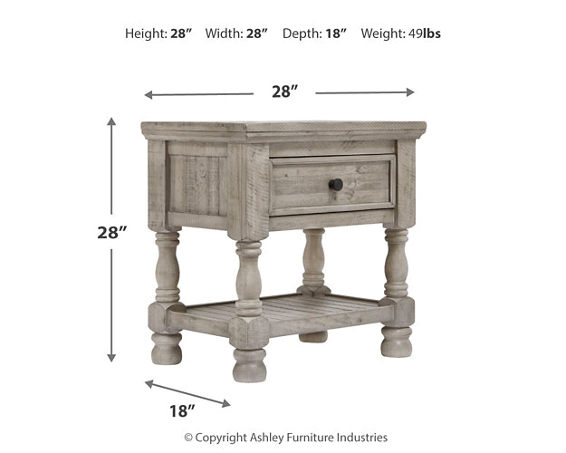 Harrastone King Panel Bed with Dresser and Nightstand