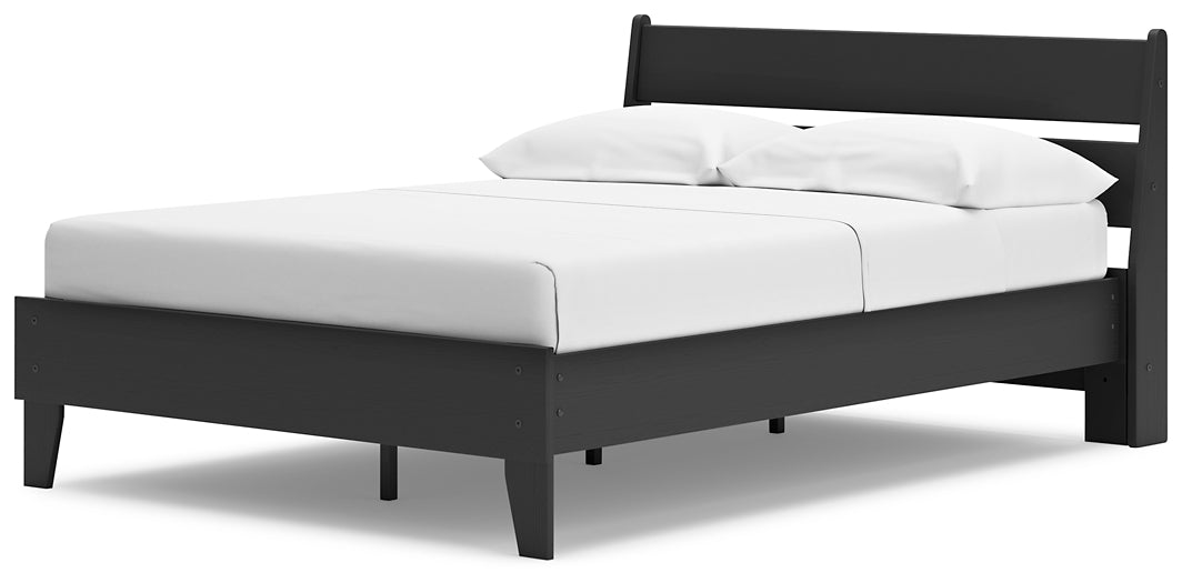 Socalle Full Panel Platform Bed with Dresser, Chest and Nightstand