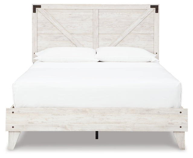 Shawburn Queen Platform Bed with Dresser, Chest and Nightstand