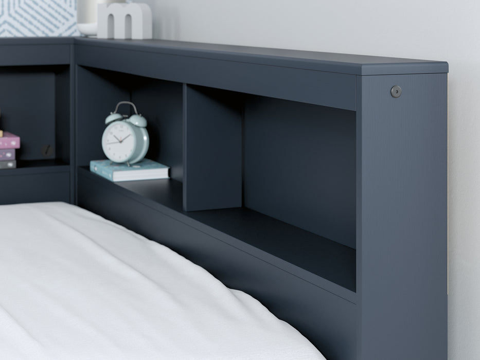 Simmenfort  Bookcase Storage Bed