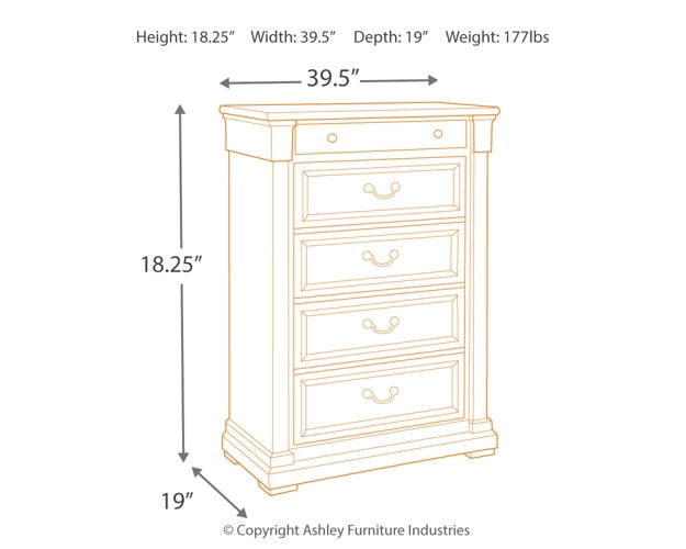 Bolanburg Five Drawer Chest