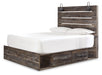 Drystan Queen Panel Bed with 2 Storage Drawers with Mirrored Dresser, Chest and 2 Nightstands (8027138687293)