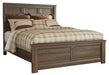 Juararo Queen Panel Bed with Mirrored Dresser, Chest and 2 Nightstands (8026980974909)