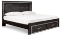 Kaydell King Panel Bed with Storage with Dresser (8027060666685)