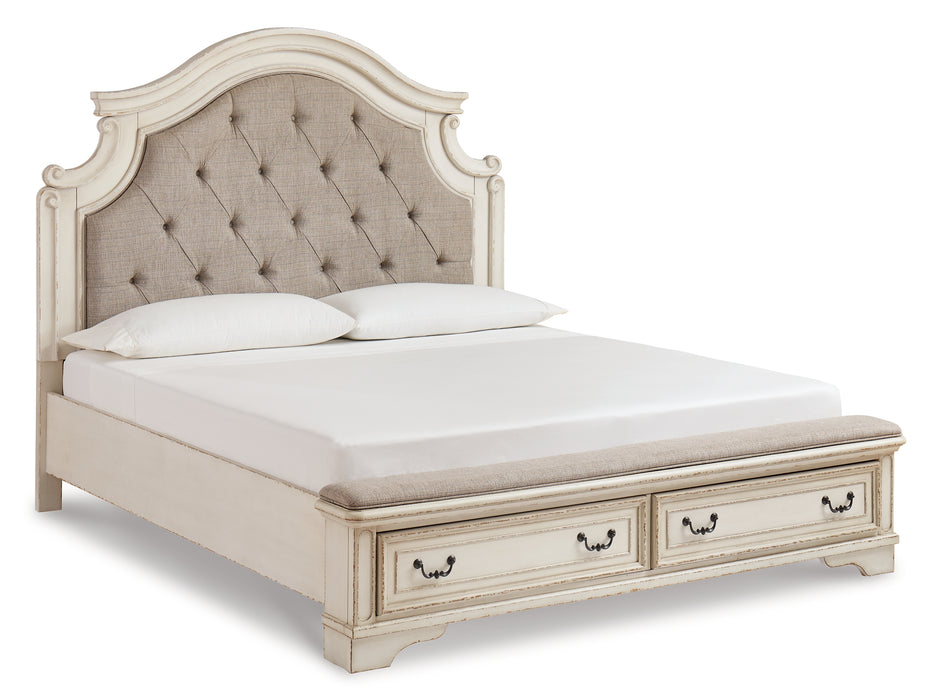 Realyn California King Upholstered Bed with Dresser (8027013218621)