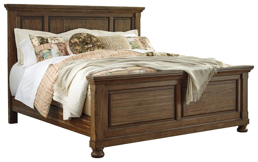 Flynnter  Panel Bed With Dresser