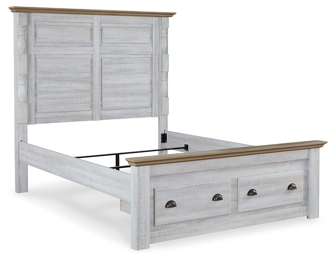 Haven Bay Queen Panel Storage Bed with Dresser