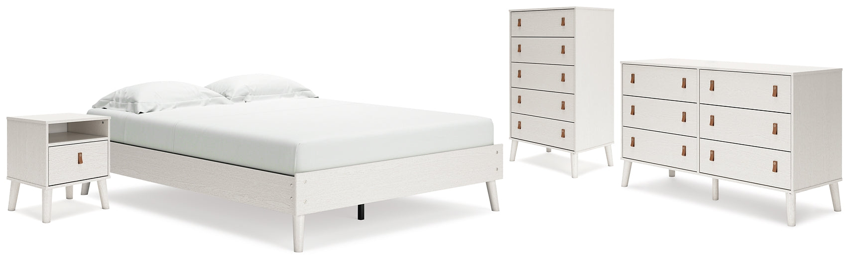 Aprilyn Queen Platform Bed with Dresser, Chest and Nightstand